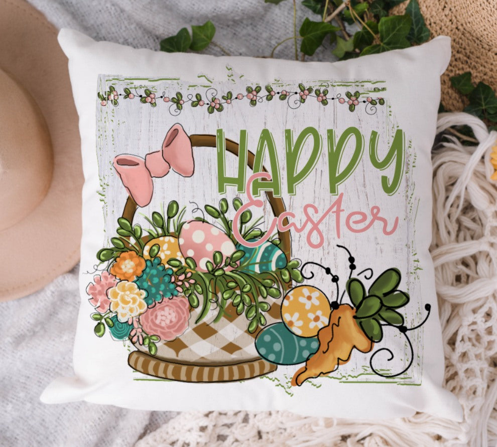 Happy Easter Rustic Easter Basket