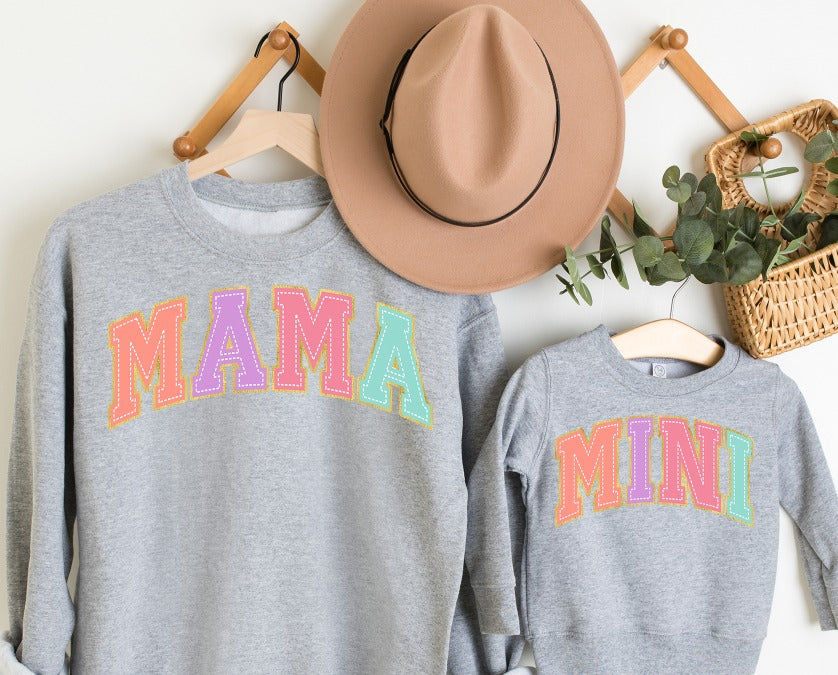 Mama and Mini Varsity Stitch