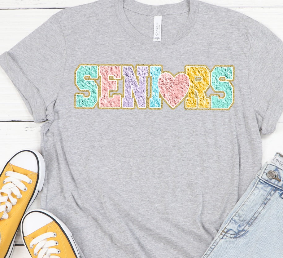 Senior Letterman Chenille Word Art