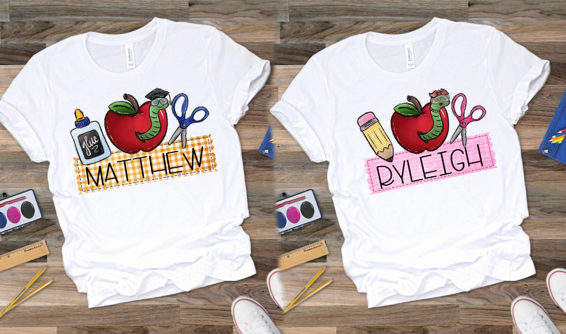 Back to School Trio Name Frames - BOTH FILES