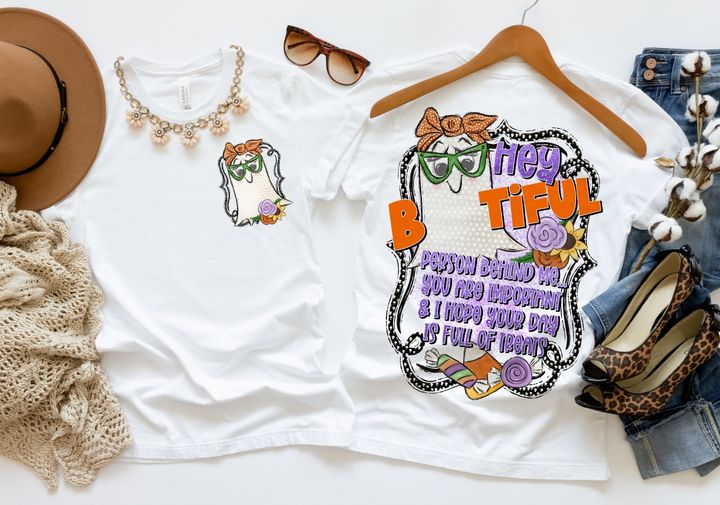 Hey Bootiful Front & Back Design