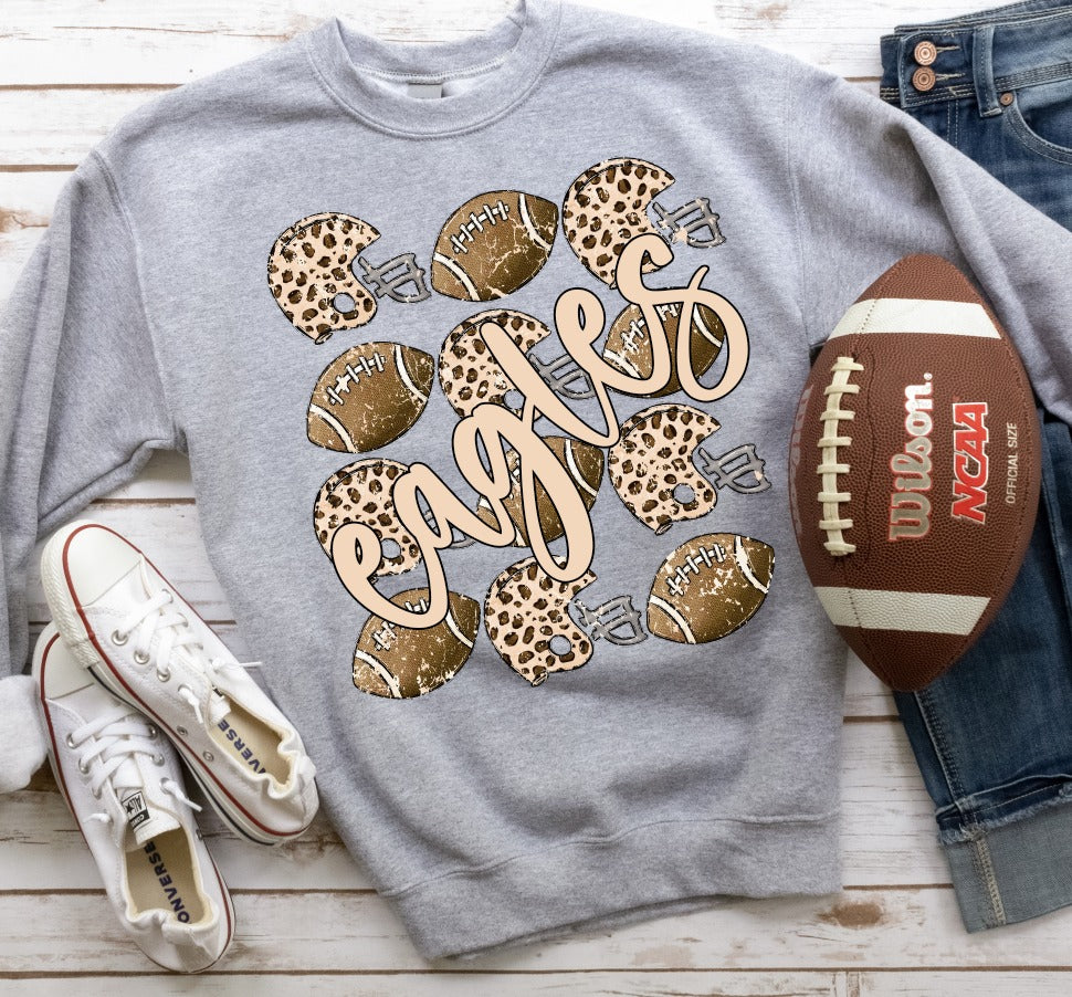 Leopard Helmets and Footballs - ADD A NAME