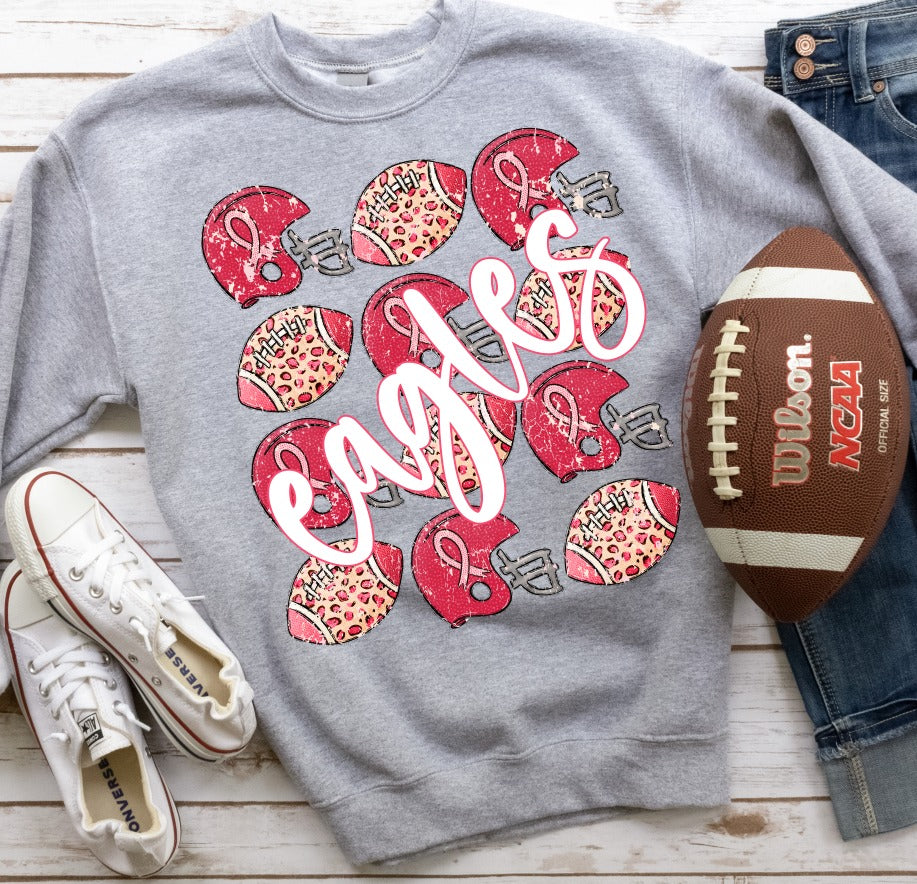 Pink Out Footballs and Helmets - ADD A NAME