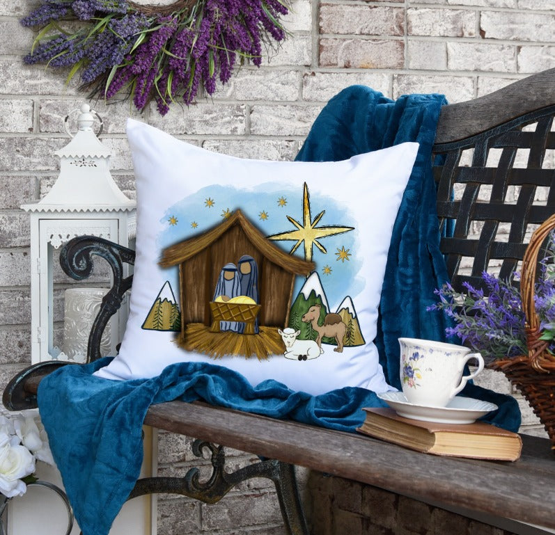 Mountain Nativity Scene