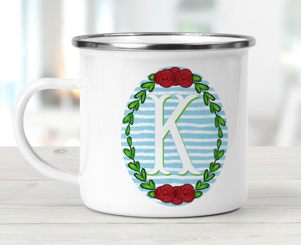 Roses and Stripes Monogram