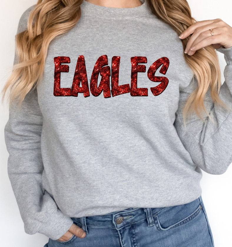 Red Sparkle Alphabet