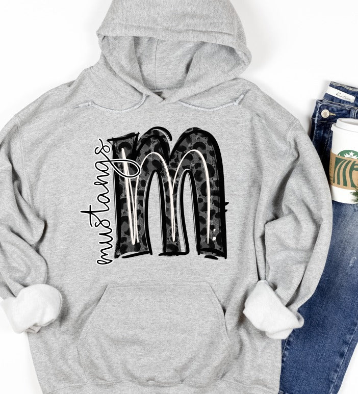 Black Leopard Doodle Alphabet