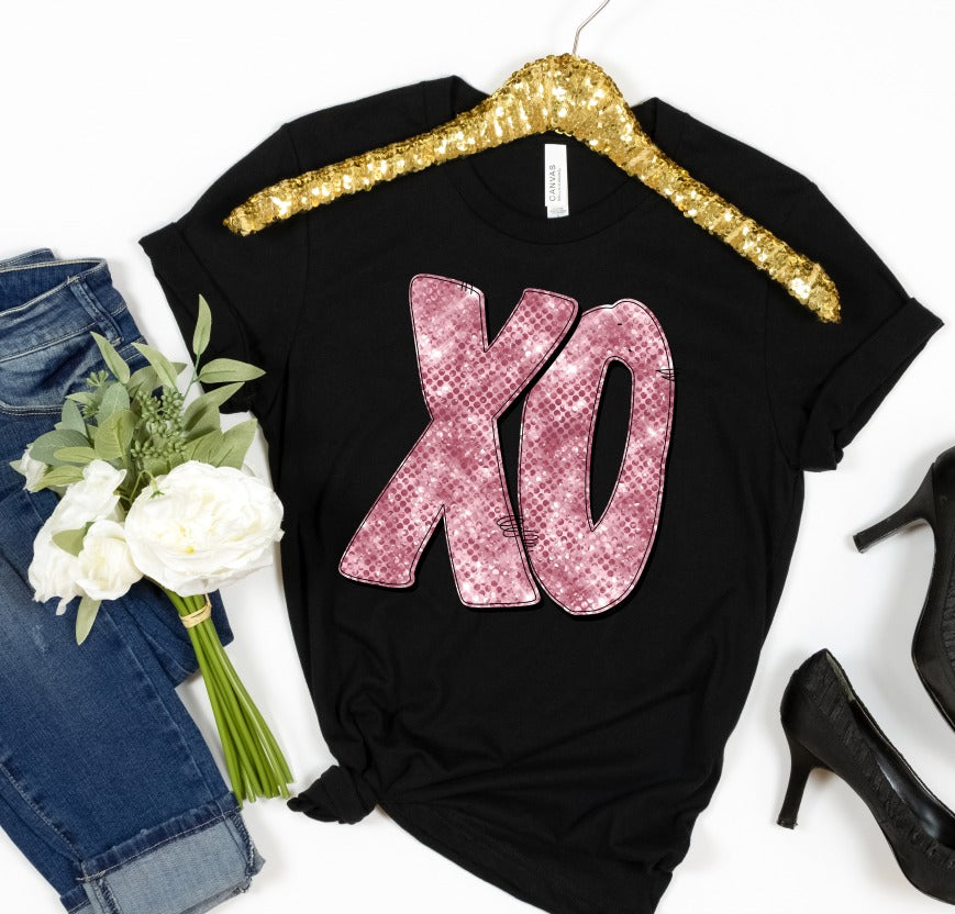 Rose Pink Sparkle Alphabet