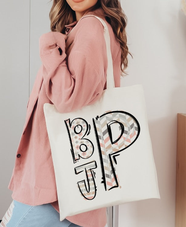 Neutral Zig Zag Doodle Alphabet