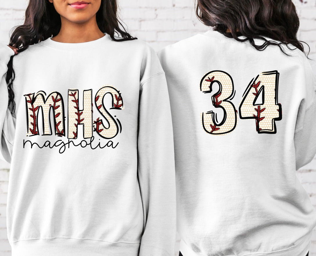 Baseball Doodle Number Set