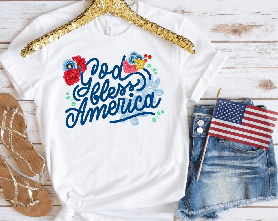 God Bless America Blue Print