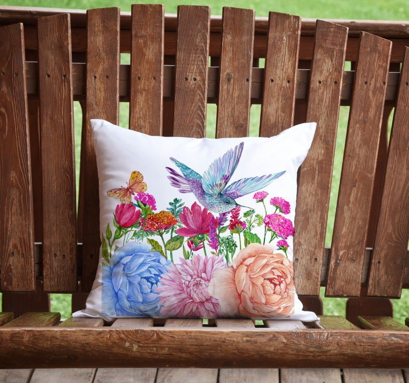 Hummingbird Pillow Cover