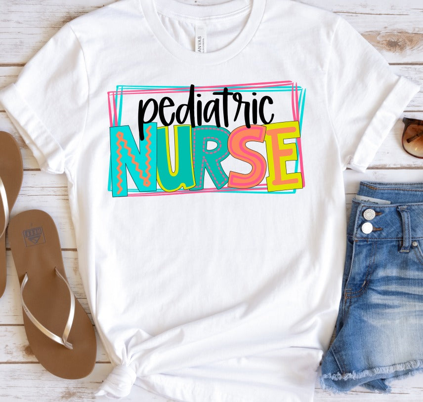 Pediatric Nurse Bright Letters