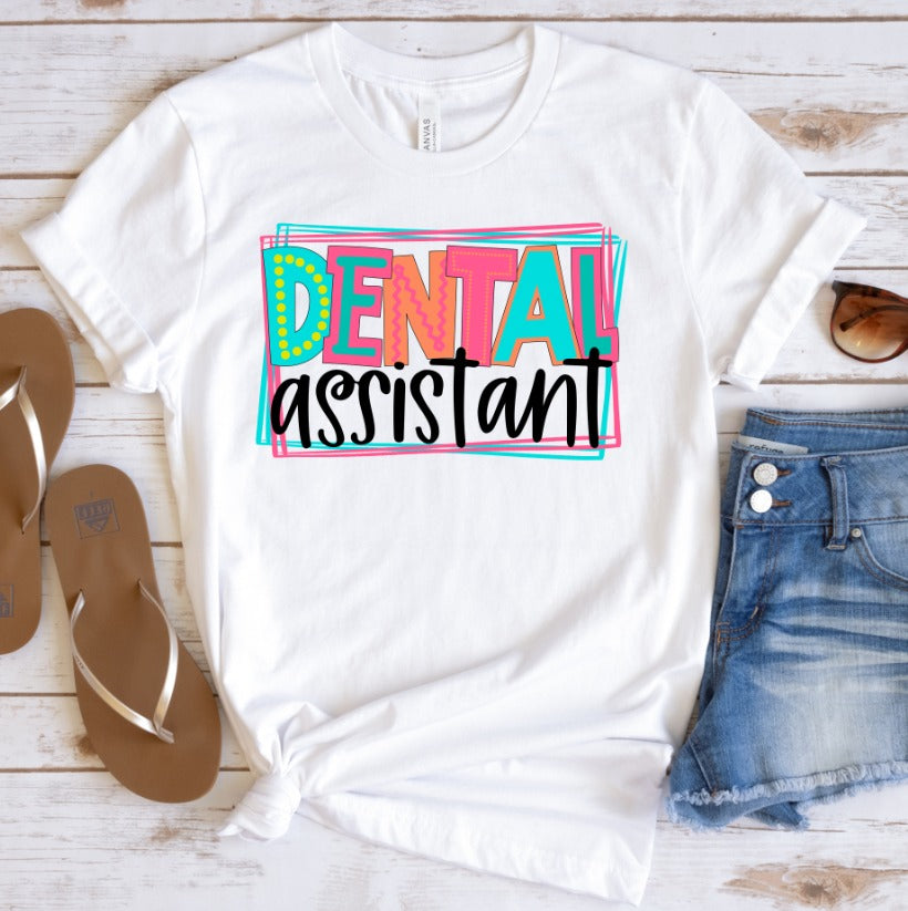 Dental Assistant Bright Letters