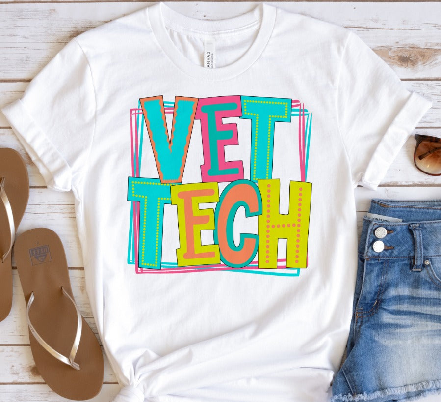 Vet Tech Bright Letters