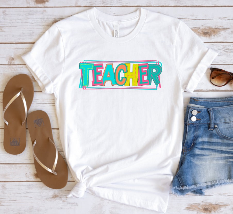 Teacher Bright Letters