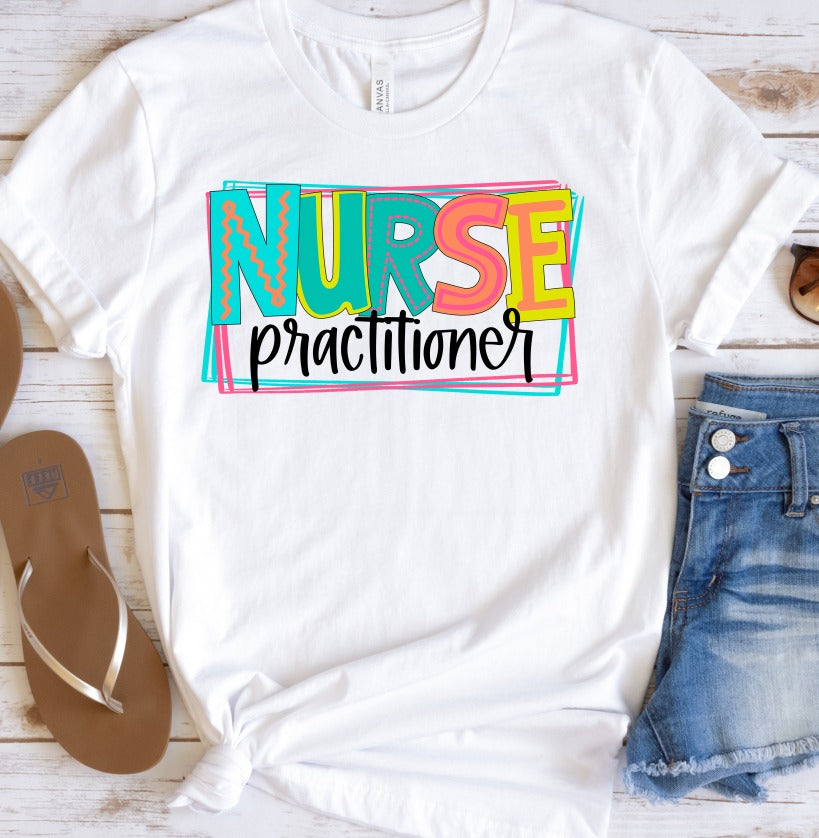 Nurse Practitioner Bright Letters