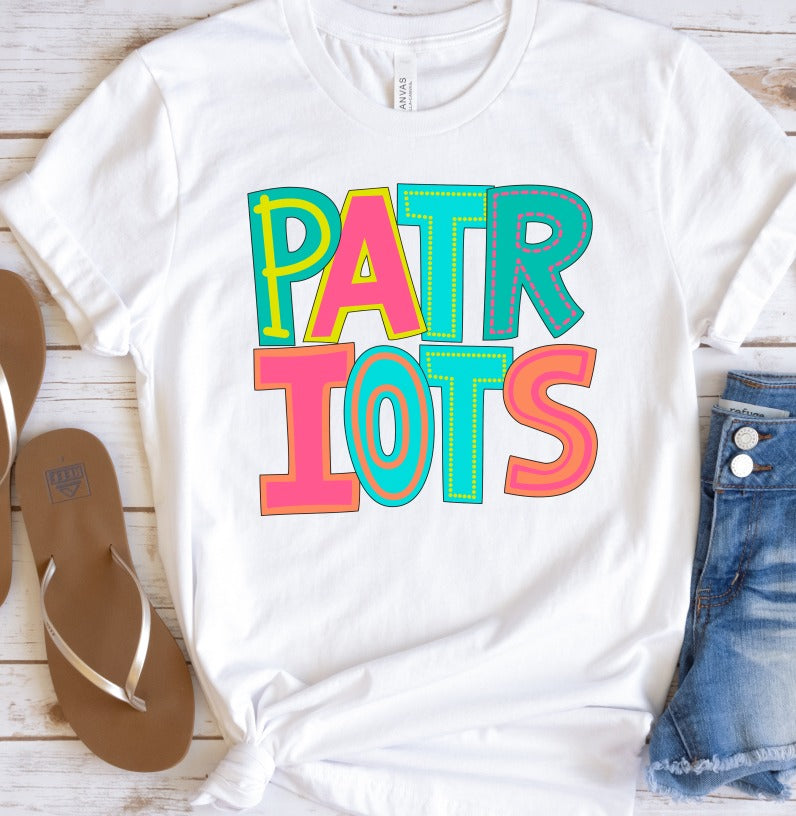 Patriots Bright Letters