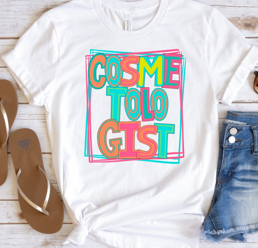 Cosmetologist Bright Letters