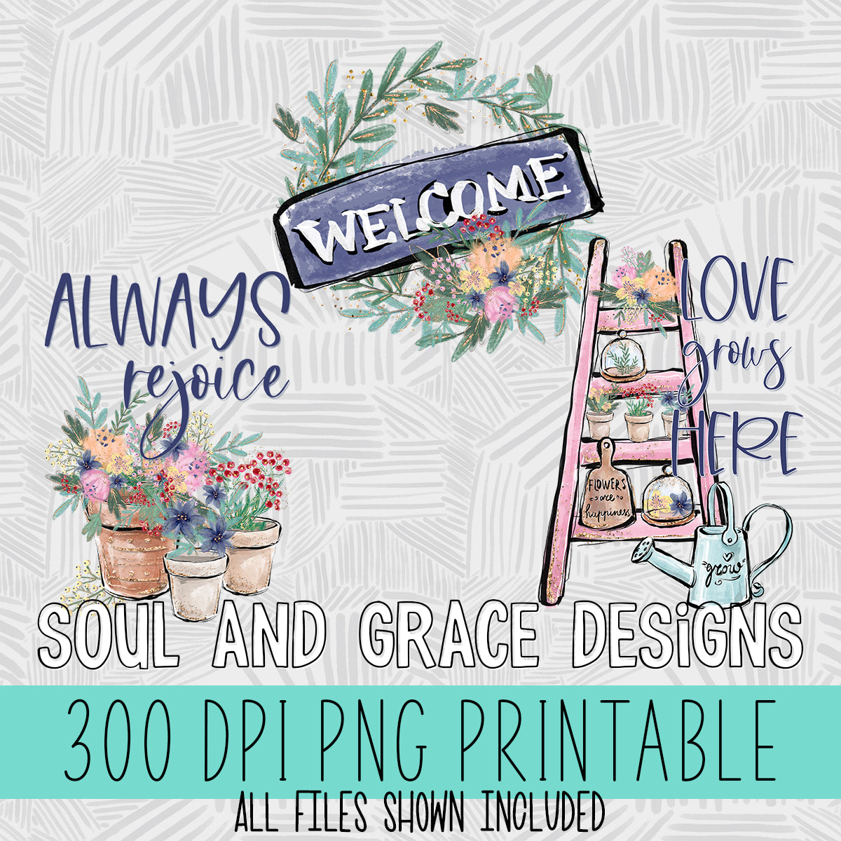 Spring Tea Towel Trio