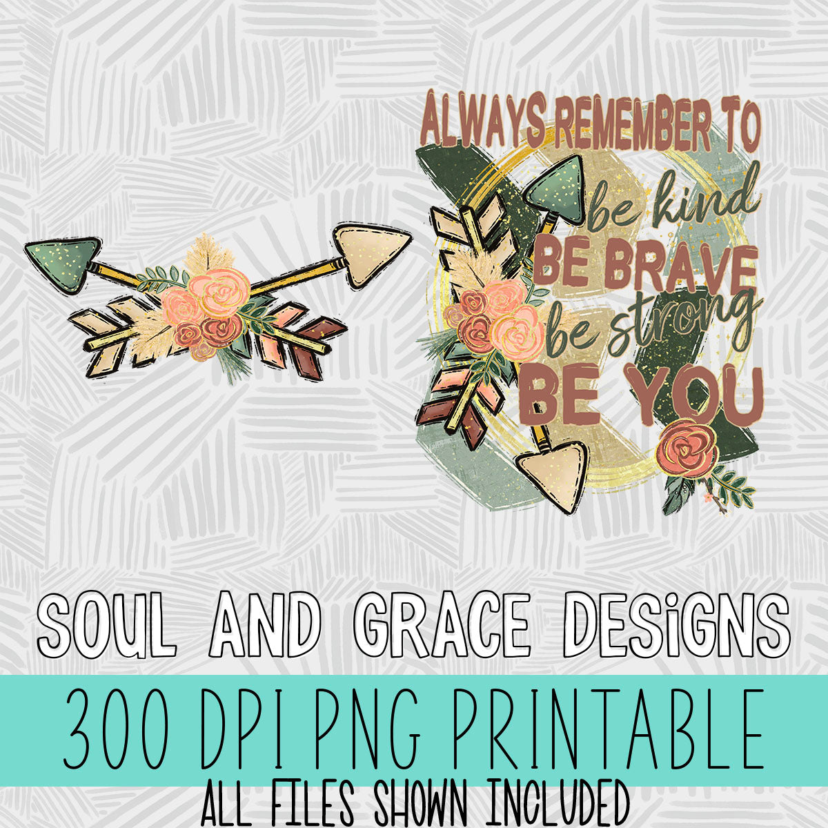 Boho Be Kind Front & Back Design