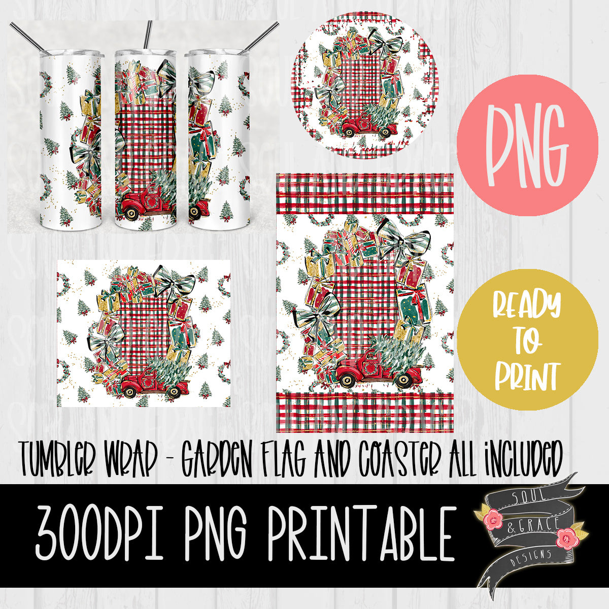 Christmas Spirit Sublimation Template Set