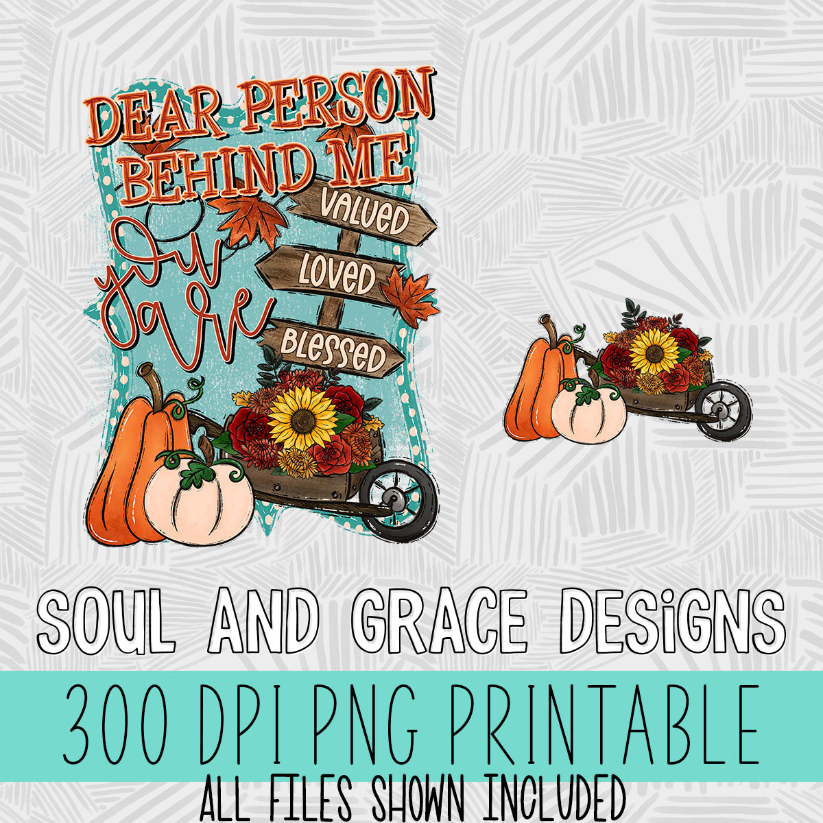 Dear Person Behind Me FALL VERSION Front & Back Design