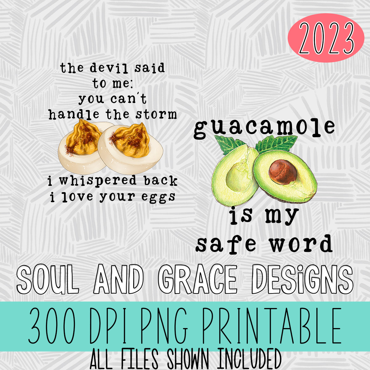 The Devil Whispered & Guacamole Tea Towel Set