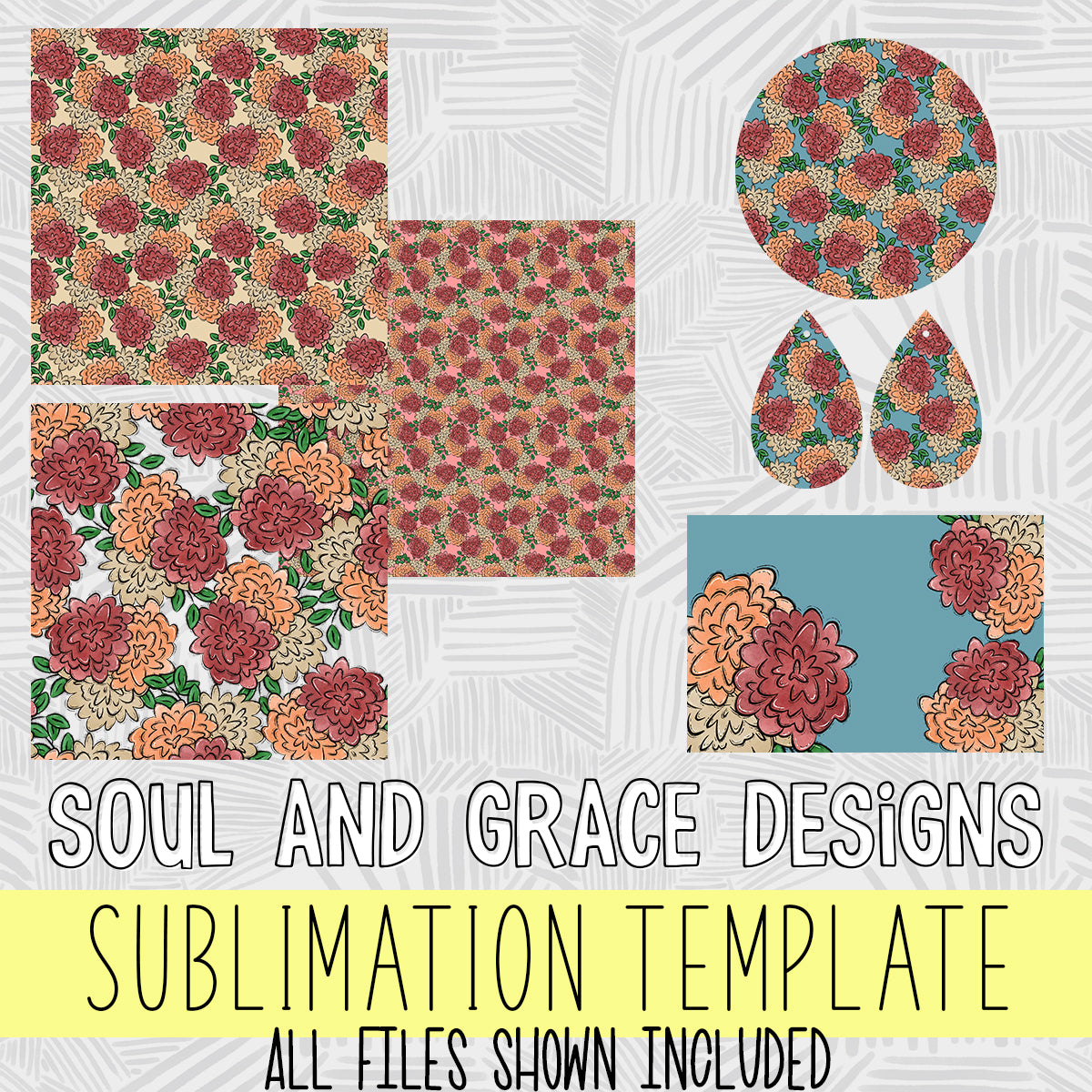 Fall Mums Sublimation Set