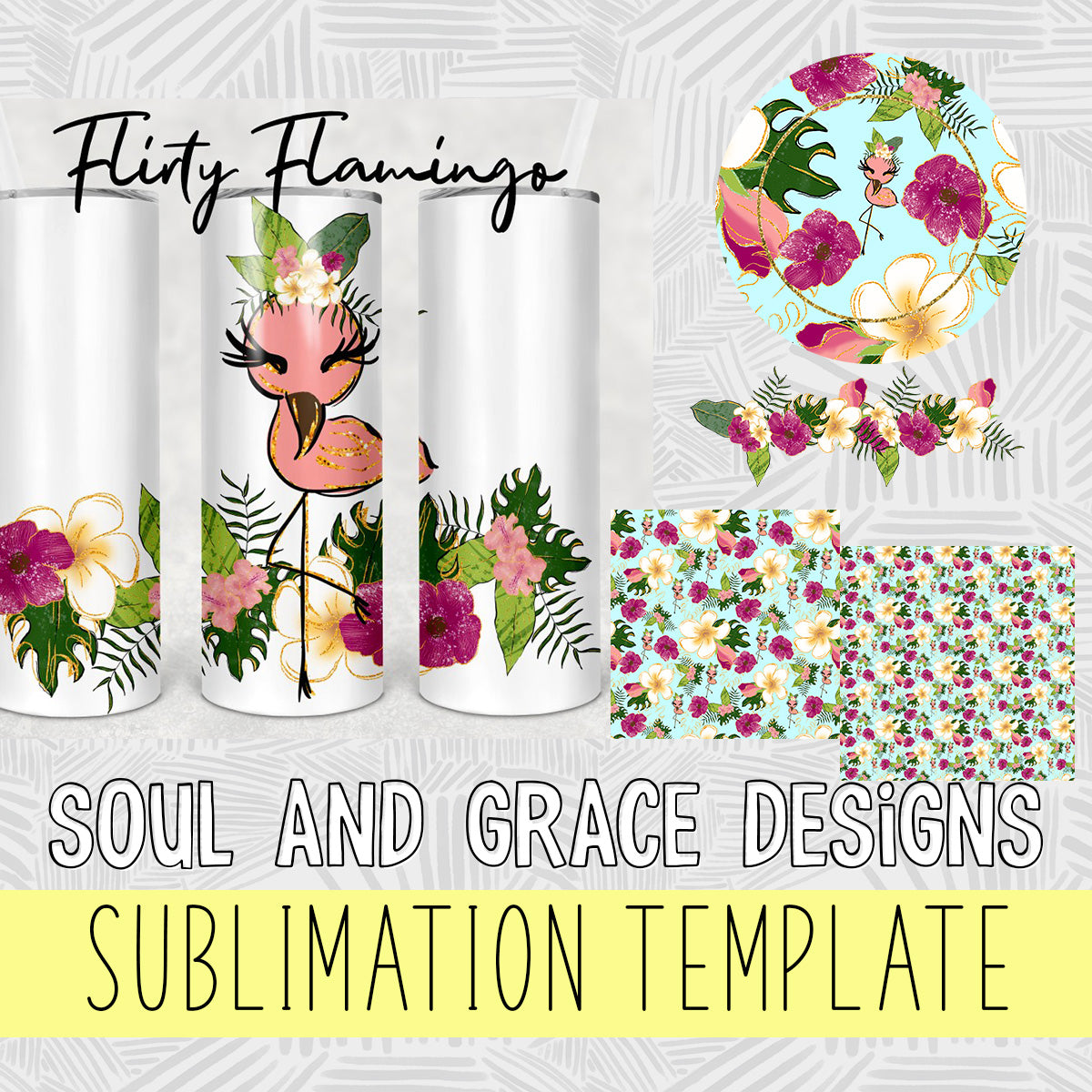 Flirty Flamingo Sublimation Set