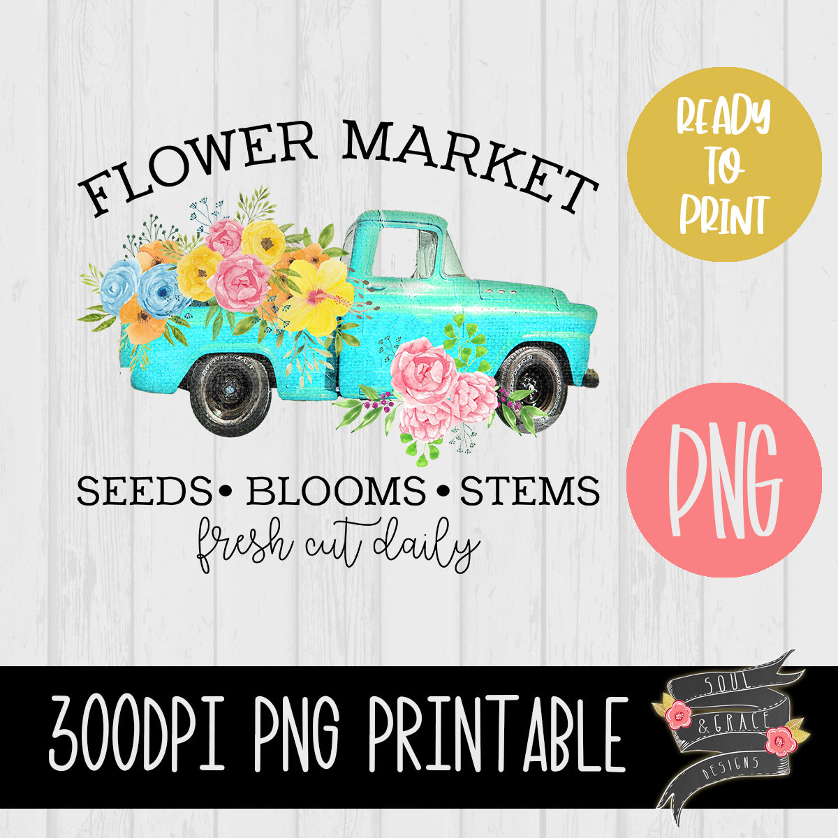 Flower Market Seeds Blooms Stems