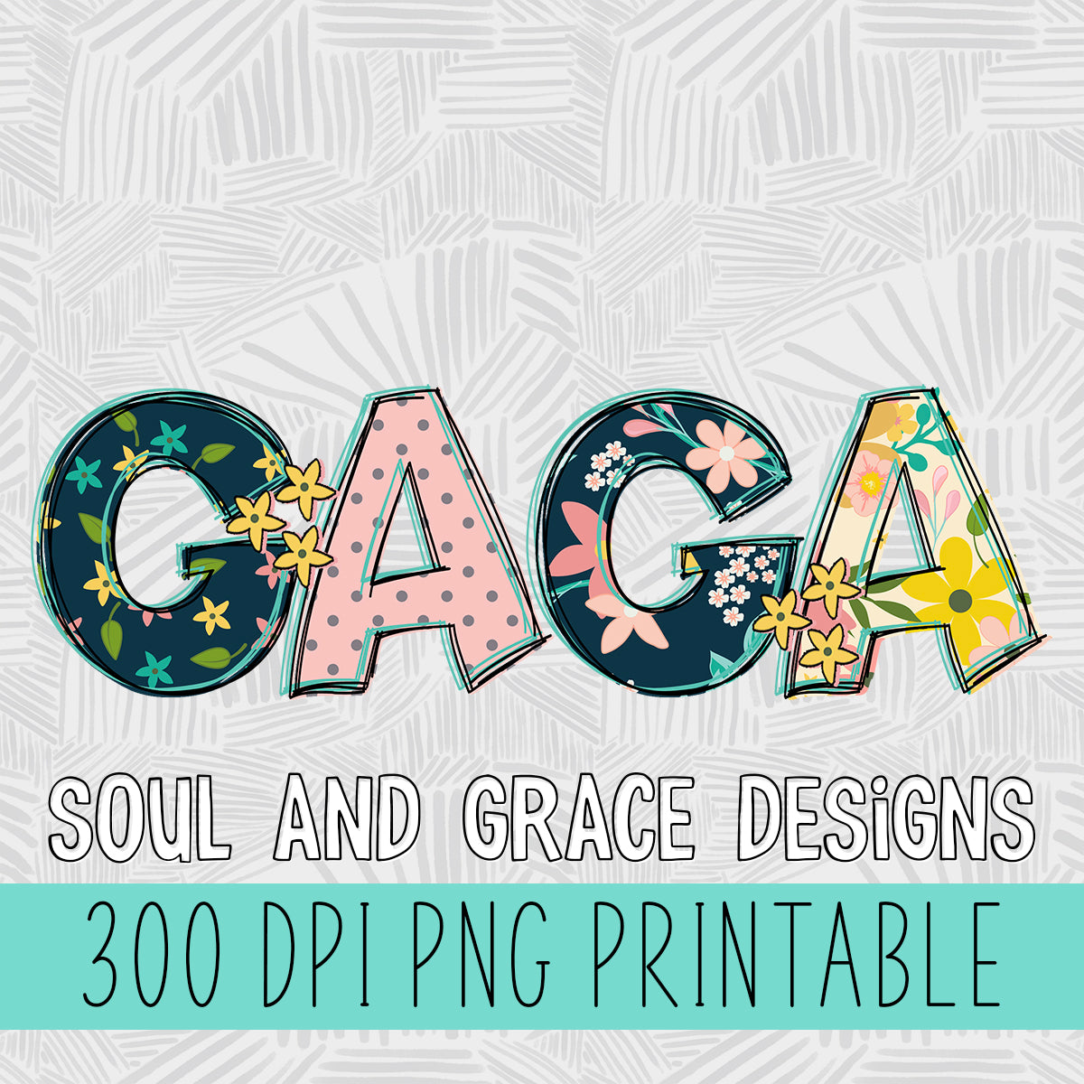 Gaga Colorful Flowers