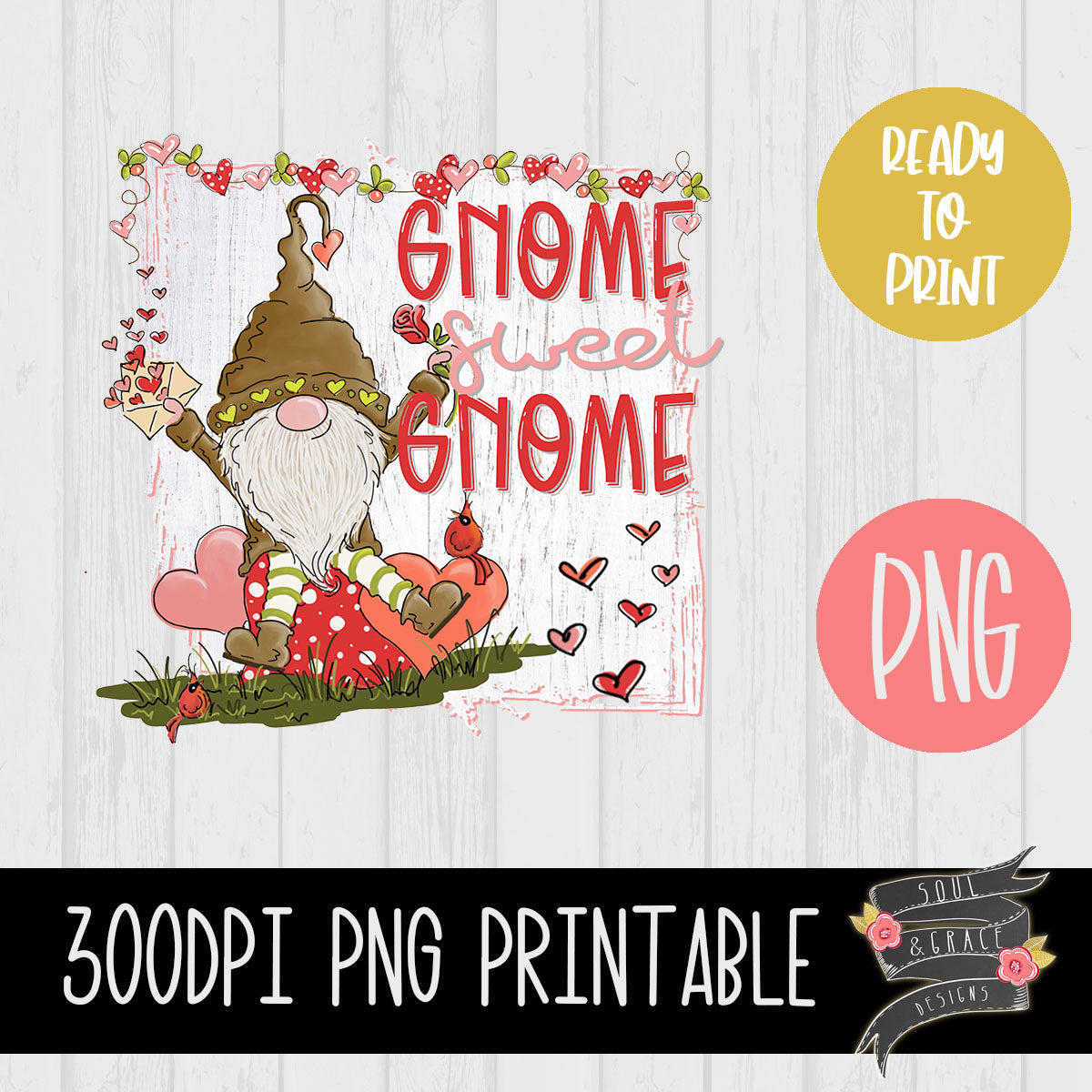 Gnome Sweet Gnome Valentine's Day
