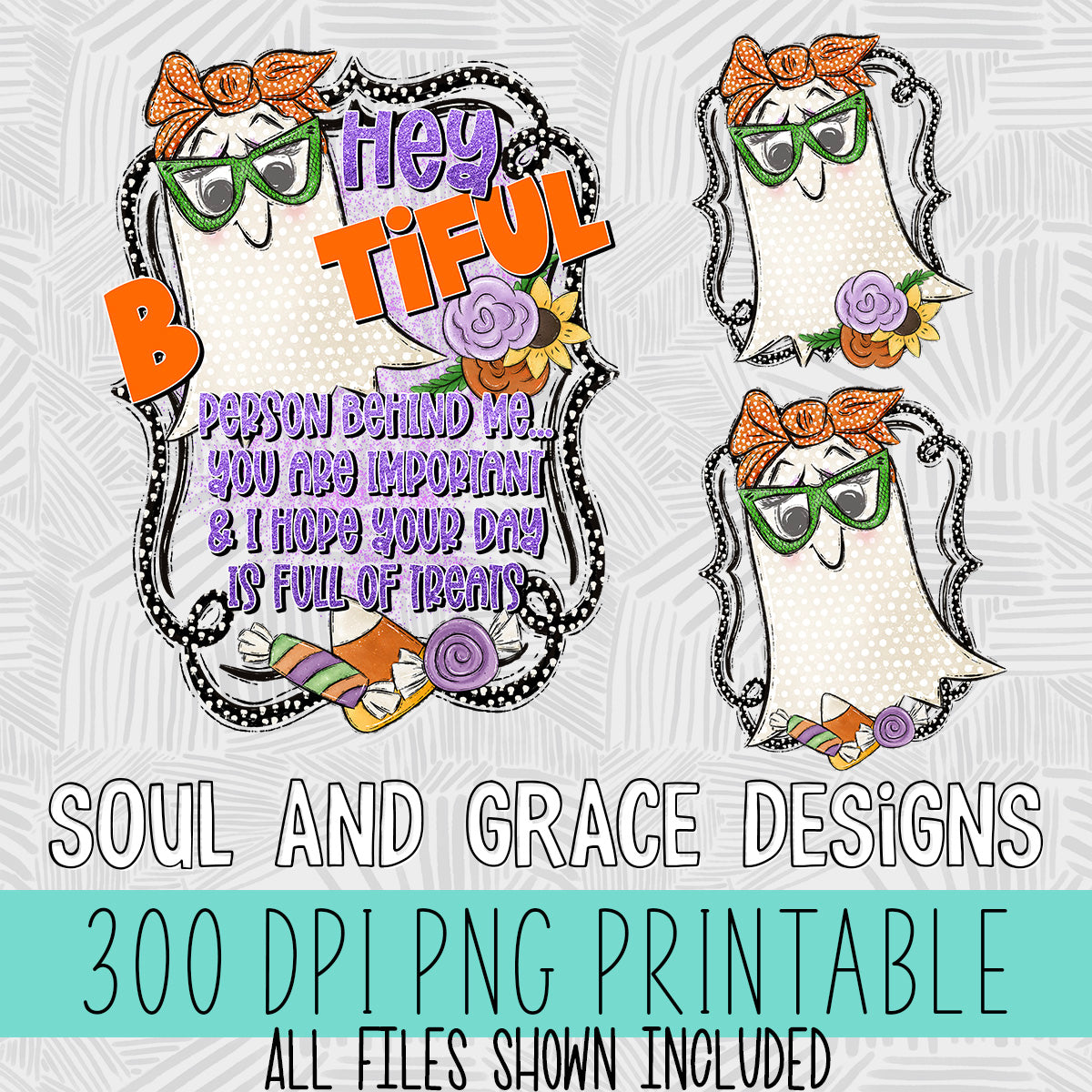 Hey Bootiful Front & Back Design