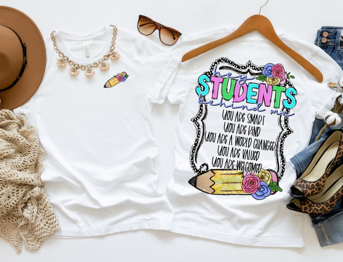 Dear Student Behind Me TEACHER VERSION Front & Back Design