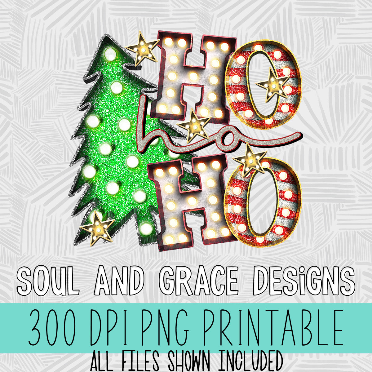 Ho Ho Ho Marquee Style
