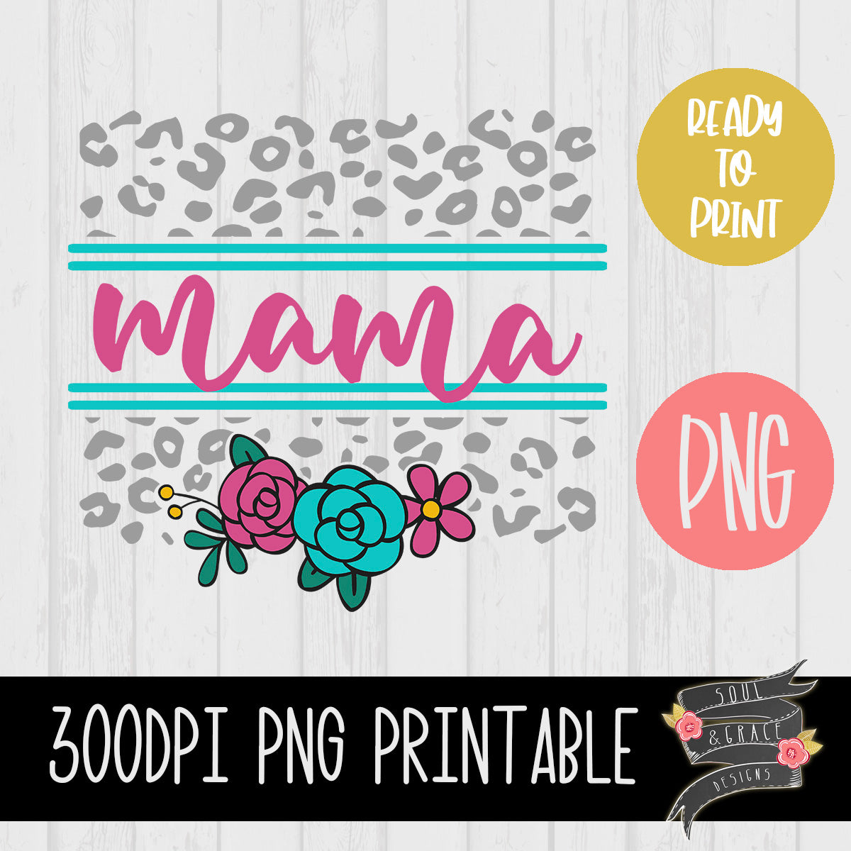 Leopard Mama Split Frame