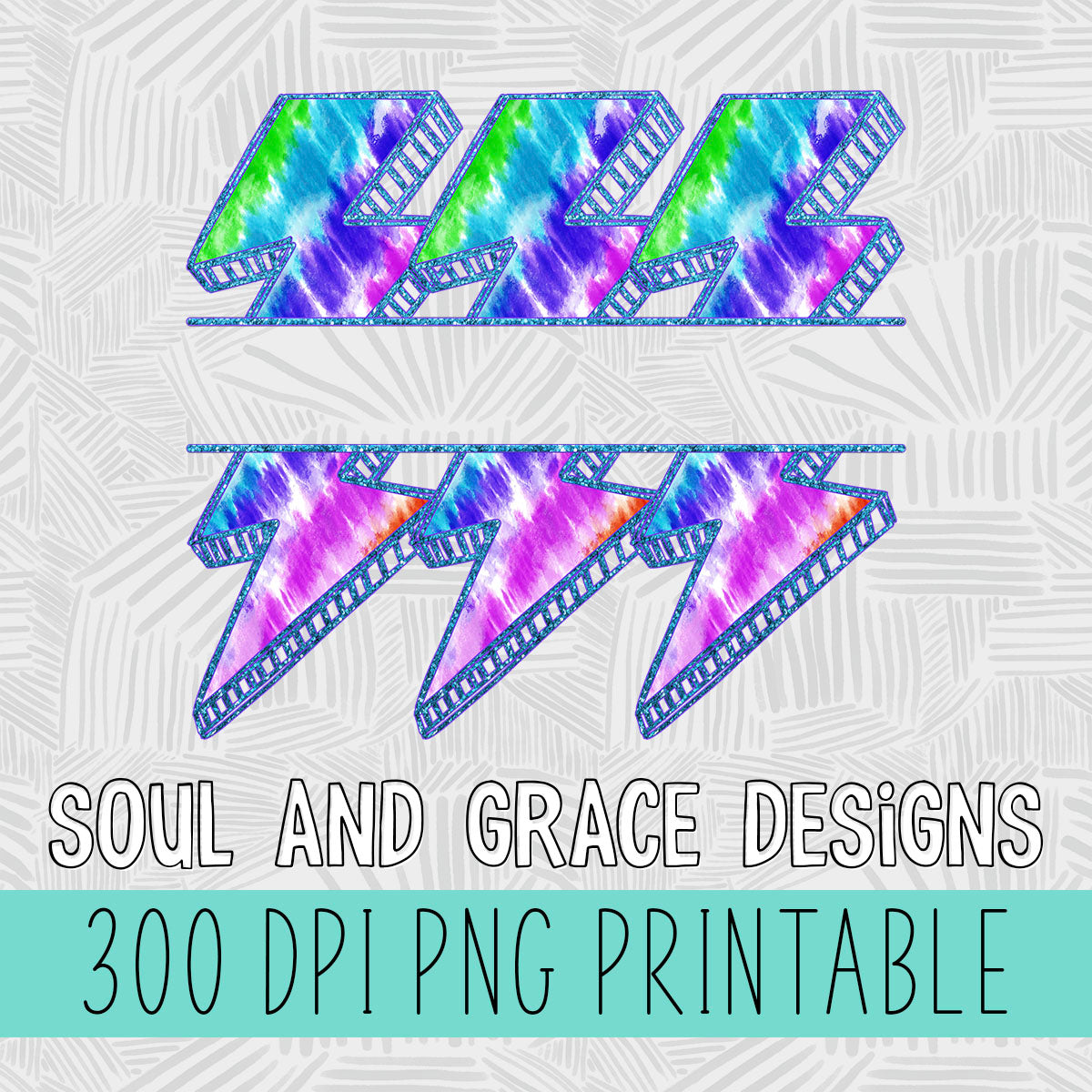 Lightning Bolt Tie Dye - CUSTOM ORDER – Soul & Grace Designs