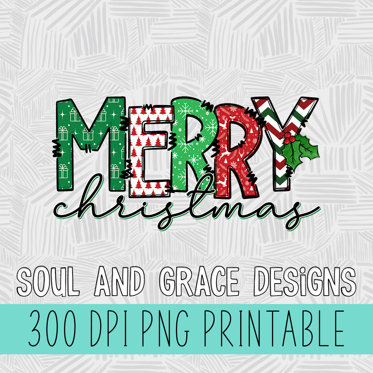 Merrychristmascover merry christmas word art – soul & grace designs