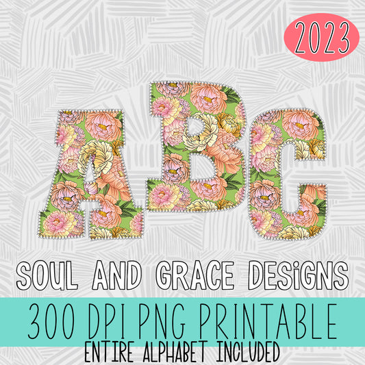 Peony Power Alphabet