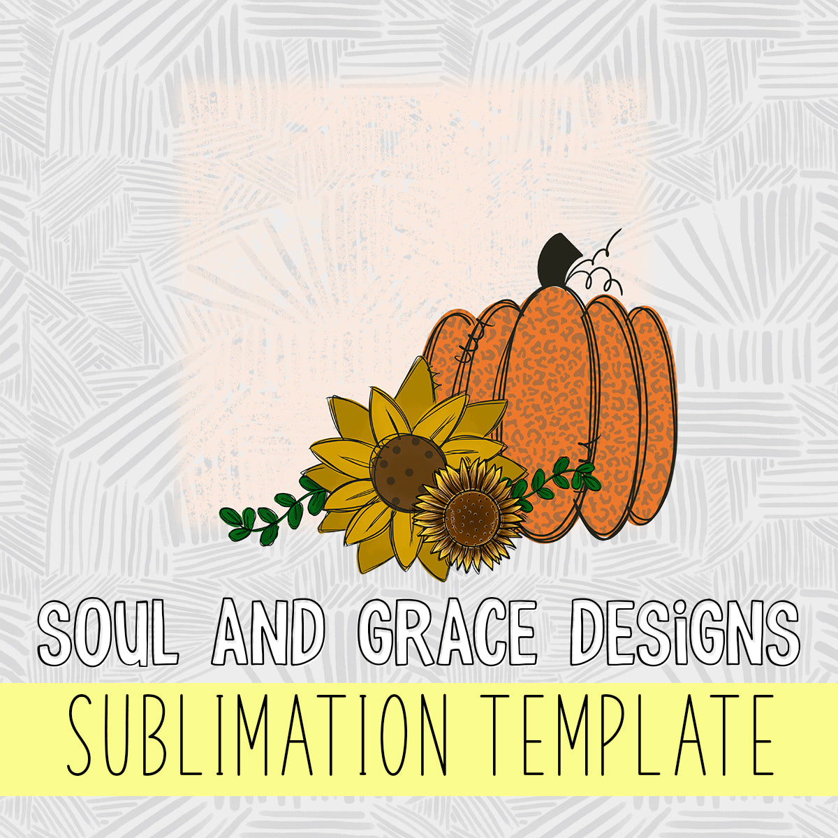 Pumpkin and Sunflower Background