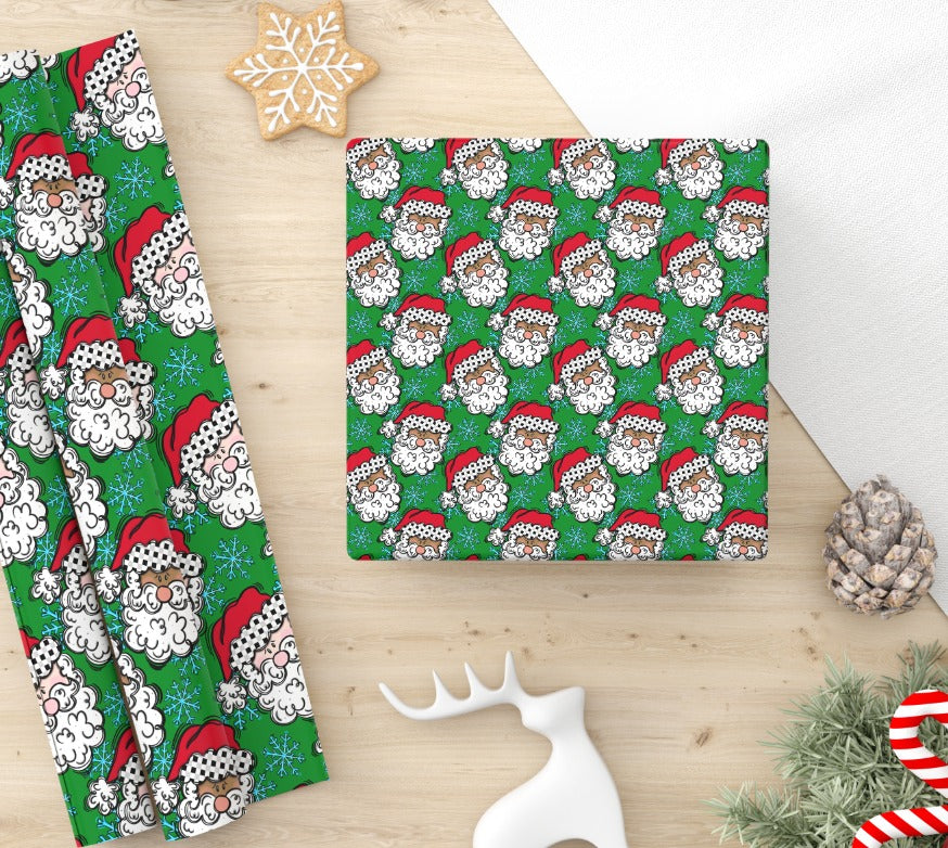 Santa Seamless Paper - Two Versions Included