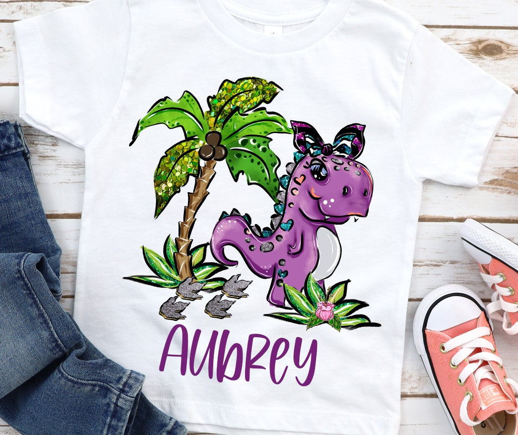 Purple Dinosaur Vignette