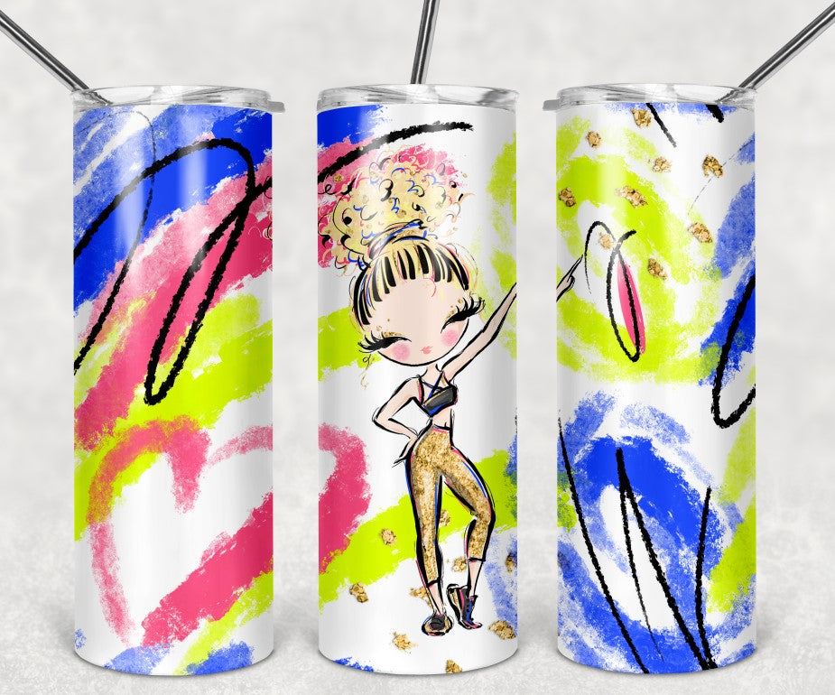 FITNESS BUNDLE - TUMBLER WRAPS, PEN WRAP, FITNESS TRACKER & PNG STICKERS