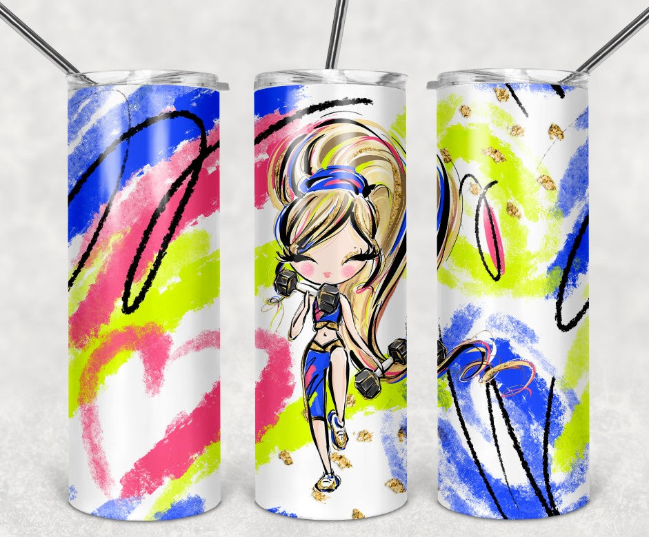 FITNESS BUNDLE - TUMBLER WRAPS, PEN WRAP, FITNESS TRACKER & PNG STICKERS