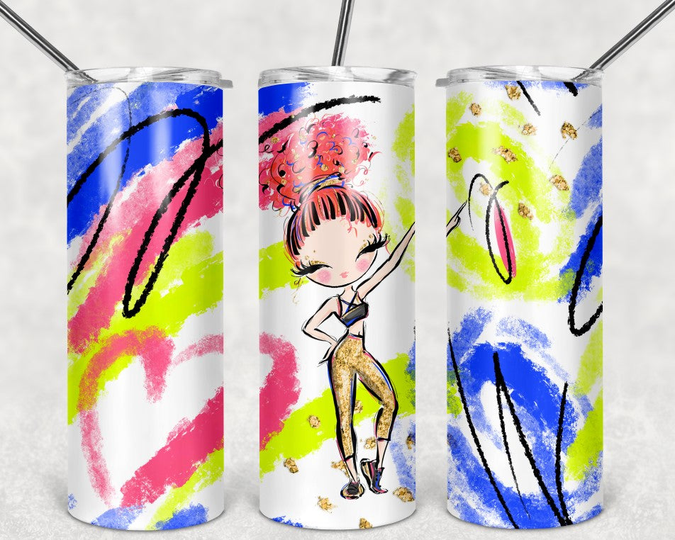 FITNESS BUNDLE - TUMBLER WRAPS, PEN WRAP, FITNESS TRACKER & PNG STICKERS