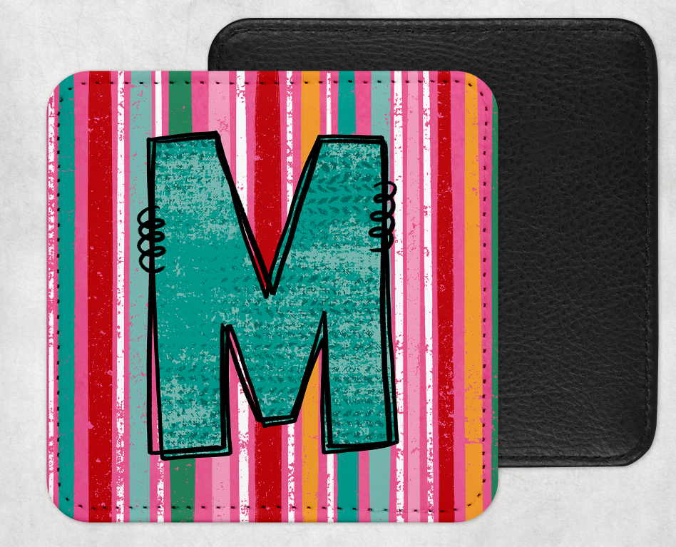 Bright Stripe SQUARE Alphabet