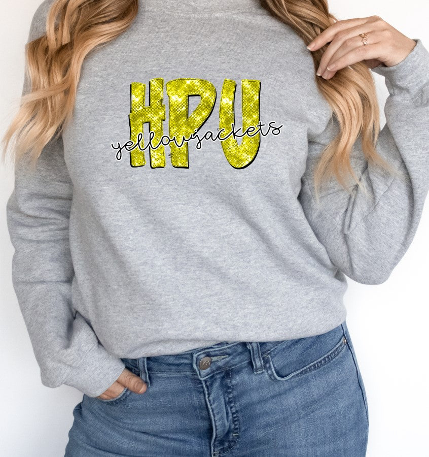 Yellow Sparkle Alphabet