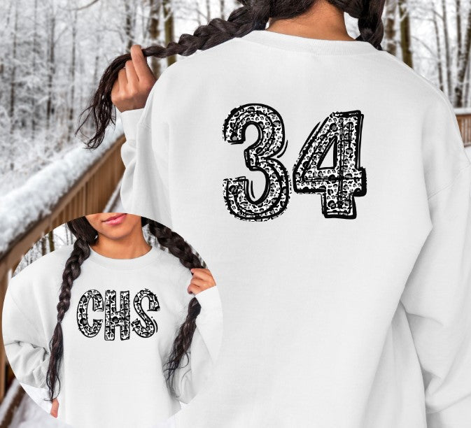 White Leopard Number Set