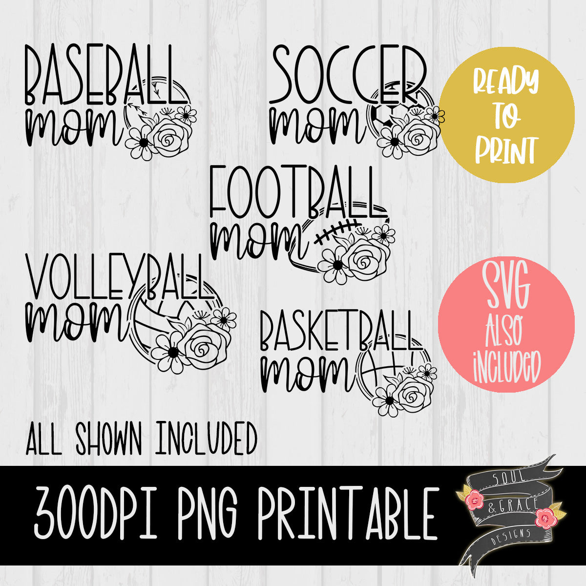 Sports Mom Flowers Bundle